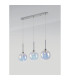 Baldwin Linear Pendant 2m 3 x G9 Polished Chrome/Iridescent/Frosted Type G Shade-11