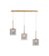 Baldwin Linear Pendant 2m 3 x G9 French Gold/Smoked/Clear Type H Shade-1