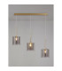 Baldwin Linear Pendant 2m 3 x G9 French Gold/Smoked/Clear Type H Shade-3