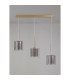 Baldwin Linear Pendant 2m 3 x G9 French Gold/Smoked/Clear Type H Shade-10