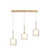 Baldwin Linear Pendant 2m 3 x G9 French Gold/Frosted/Clear Type H Shade-1