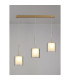 Baldwin Linear Pendant 2m 3 x G9 French Gold/Frosted/Clear Type H Shade-3