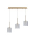 Baldwin Linear Pendant 2m 3 x G9 French Gold/Frosted/Clear Type H Shade-4