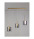 Baldwin Linear Pendant 2m 3 x G9 French Gold/Chrome/Clear Type H Shade-3