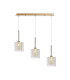 Baldwin Linear Pendant 2m 3 x G9 French Gold/Cognac/Clear Type H Shade-1