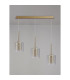 Baldwin Linear Pendant 2m 3 x G9 French Gold/Cognac/Clear Type H Shade-10
