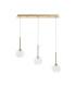 Baldwin Linear Pendant 2m 3 x G9 French Gold/Frosted/Clear Type M Shade-4