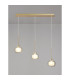 Baldwin Linear Pendant 2m 3 x G9 French Gold/Frosted/Clear Type M Shade-12
