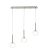 Baldwin Linear Pendant 2m 3 x G9 Polished Chrome/Frosted/Clear Type M Shade-1