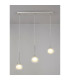 Baldwin Linear Pendant 2m 3 x G9 Polished Chrome/Frosted/Clear Type M Shade-3