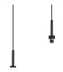Baldwin Linear Pendant 2m Curved Cone Glass (U) 3 Light G9 Satin Black/Iridescent/Opal-6