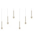 Baldwin Linear Pendant 2m 6 x G9 French Gold/Clear Type A Shade-8
