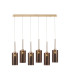 Baldwin Linear Pendant 2m 6 x G9 French Gold/Copper Type A Shade-1