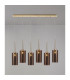 Baldwin Linear Pendant 2m 6 x G9 French Gold/Copper Type A Shade-3