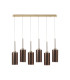 Baldwin Linear Pendant 2m 6 x G9 French Gold/Copper Type A Shade-4