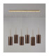 Baldwin Linear Pendant 2m 6 x G9 French Gold/Copper Type A Shade-11