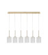 Baldwin Linear Pendant 2m 6 x G9 French Gold/Frosted Type B Shade-4