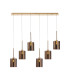 Baldwin Linear Pendant 2m 6 x G9 French Gold/Copper Type B Shade-1