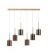 Baldwin Linear Pendant 2m 6 x G9 French Gold/Copper Type B Shade-4