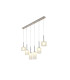 Baldwin Linear Pendant 2m 6 x G9 Polished Chrome/Frosted Type A