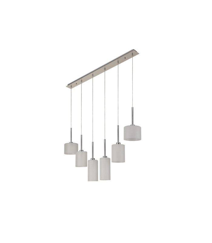 Baldwin Linear Pendant 2m 6 x G9 Polished Chrome/Frosted Type A
