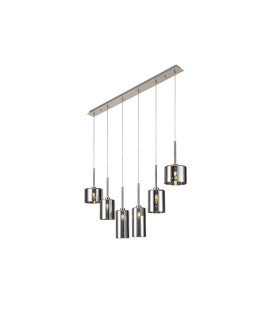 Baldwin Linear Pendant 2m 6 x G9 Polished Chrome/Chrome Type A