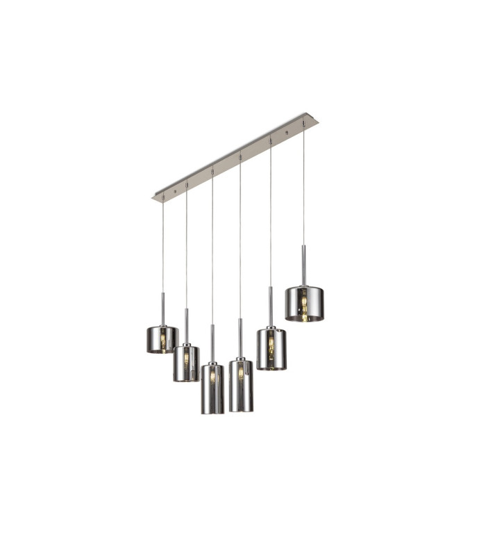 Baldwin Linear Pendant 2m 6 x G9 Polished Chrome/Chrome Type A