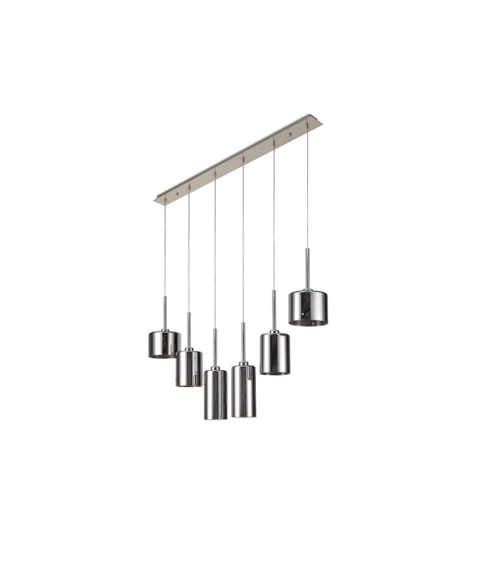 Baldwin Linear Pendant 2m 6 x G9 Polished Chrome/Chrome Type A