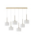 Baldwin Linear Pendant 2m 6 x G9 French Gold/Frosted Type C Shade-4