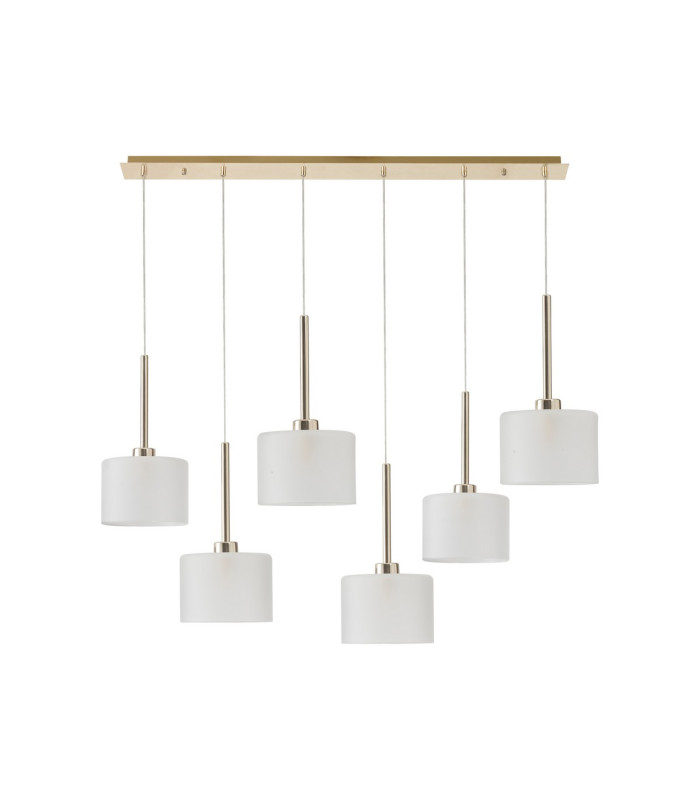 Baldwin Linear Pendant 2m 6 x G9 French Gold/Frosted Type C Shade-4