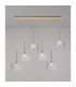 Baldwin Linear Pendant 2m 6 x G9 French Gold/Clear Type C Shade-3