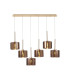 Baldwin Linear Pendant 2m 6 x G9 French Gold/Copper Type C Shade-1