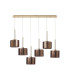 Baldwin Linear Pendant 2m 6 x G9 French Gold/Copper Type C Shade-4