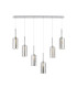 Baldwin Linear Pendant 2m 6 x G9 Polished Chrome/Chrome Type A Shade-1