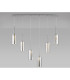 Baldwin Linear Pendant 2m 6 x G9 Polished Chrome/Chrome Type A Shade-3
