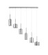 Baldwin Linear Pendant 2m 6 x G9 Polished Chrome/Chrome Lined Type A