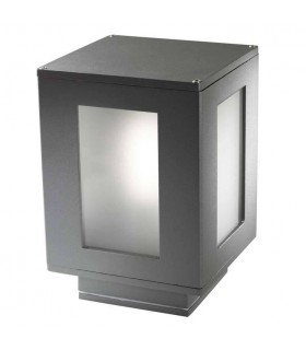 Bathroom Outdoor Pedestal Urban Grey 1x E27 IP44 - 1