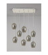 Baldwin Linear Pendant 2m 6 x G9 French Gold/Smoke/Frosted Type D Shade-12