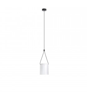Decorative Hanging Ceiling Pendant Matt White Matt Black 1x E27 / 250cm - 1