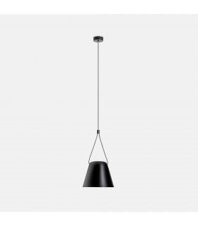Decorative Hanging Ceiling Pendant Matt Black 1x E27 / 250cm - 1