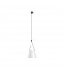 Decorative Hanging Ceiling Pendant Matt White Matt Black 1x E27 / 250cm - 1