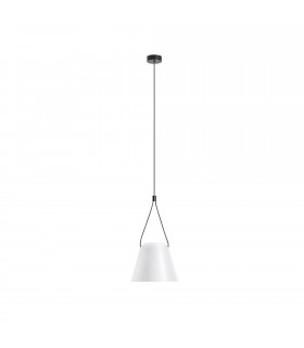 Decorative Hanging Ceiling Pendant Matt White Matt Black 1x E27 / 250cm - 1