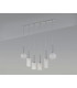 Baldwin Linear Pendant 2m 6 x G9 Polished Chrome/Frosted Type A