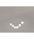 Baldwin Linear Pendant 2m 6 x G9 Polished Chrome/Frosted Type G Shade-3