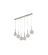 Baldwin Linear Pendant 2m 6 x G9 Polished Chrome/Frosted Type G Shade-4