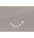 Baldwin Linear Pendant 2m 6 x G9 Polished Chrome/Frosted Type G Shade-10