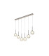 Baldwin Linear Pendant 2m 6 x G9 Polished Chrome/Clear/Frosted Type G Shade-1