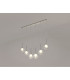 Baldwin Linear Pendant 2m 6 x G9 Polished Chrome/Clear/Frosted Type G Shade-3