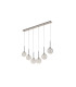Baldwin Linear Pendant 2m 6 x G9 Polished Chrome/Clear/Frosted Type G Shade-4