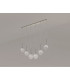 Baldwin Linear Pendant 2m 6 x G9 Polished Chrome/Clear/Frosted Type G Shade-11